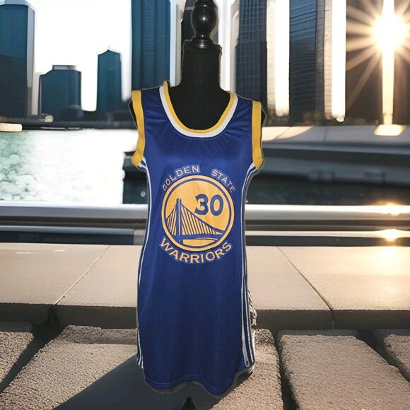 NWT! Adidas Golden State Warriors Swingman Stephen Curry Jersey Dress XL - Picture 1 of 11
